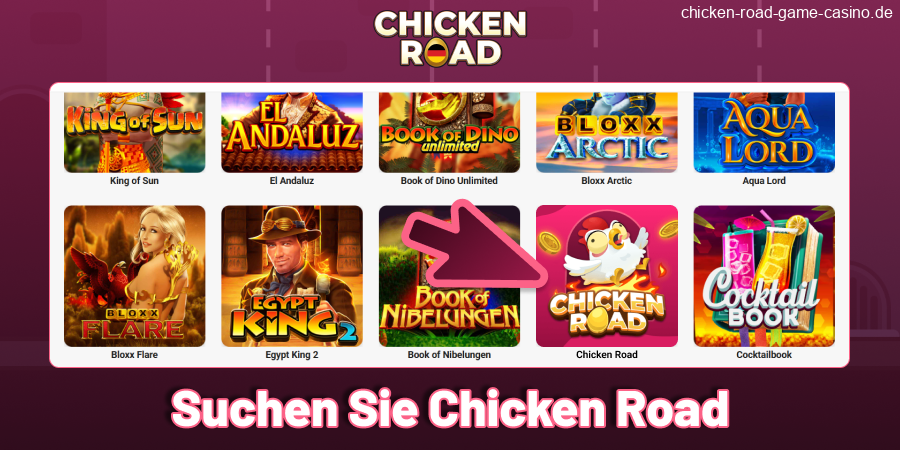 Suchen Sie das Spiel Chicken Road Germany